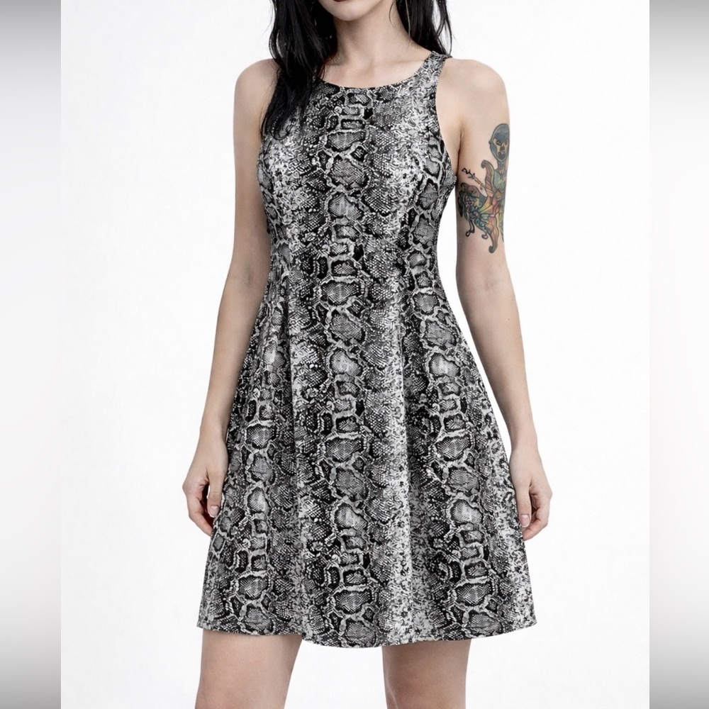 Gianni Bini Snake Print Sleeveless A-line Dress Size XS